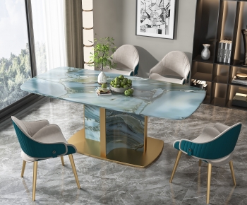 Modern Dining Table And Chairs-ID:352586036