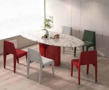 Modern Dining Table And Chairs-ID:683975937