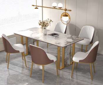 Modern Dining Table And Chairs-ID:510411984