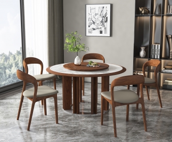 Modern Dining Table And Chairs-ID:163729273