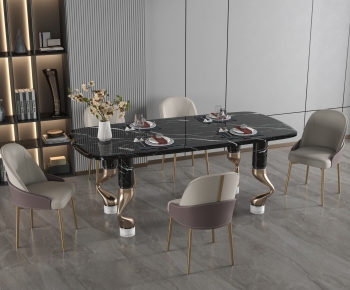 Modern Dining Table And Chairs-ID:900439029