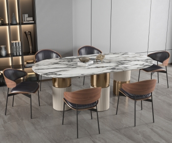 Modern Dining Table And Chairs-ID:350598104