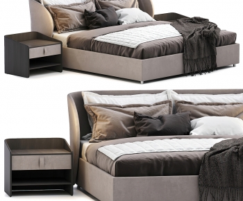 Modern Double Bed-ID:455460566