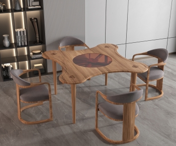 Modern Dining Table And Chairs-ID:557509904