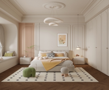 Simple European Style Bedroom-ID:686191084