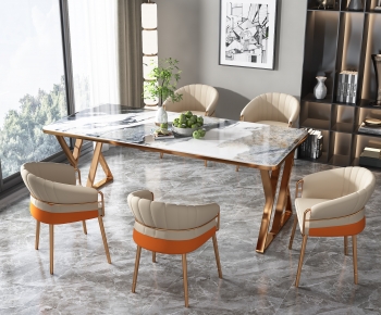 Modern Dining Table And Chairs-ID:514734037