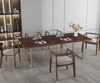 Modern Dining Table And Chairs-ID:904038916