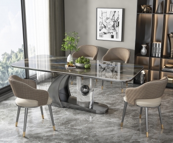 Modern Dining Table And Chairs-ID:432889521