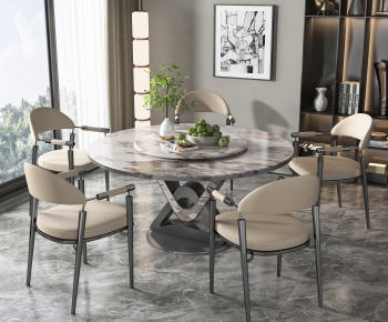 Modern Dining Table And Chairs-ID:475384002