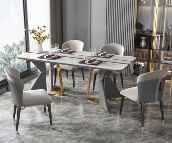 Modern Dining Table And Chairs-ID:193779959