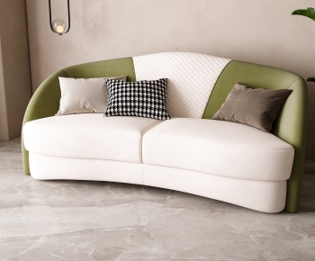 Simple European Style A Sofa For Two-ID:294393067