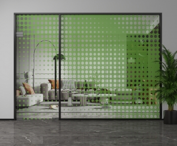 Modern Glass Screen Partition-ID:439165125