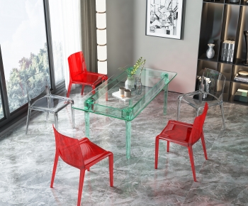 Modern Dining Table And Chairs-ID:923676975