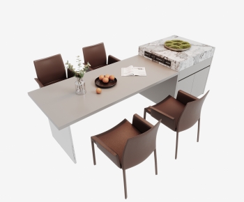 Modern Dining Table And Chairs-ID:660108092