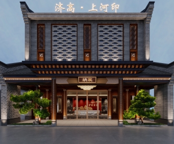 Chinese Style Facade Element-ID:357587105