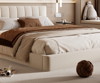 Modern Double Bed-ID:778413069