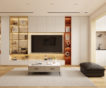 Modern A Living Room-ID:499536043