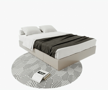 Modern Double Bed-ID:806617021