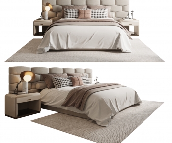 Modern Double Bed-ID:309228928