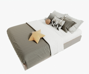 Modern Double Bed-ID:559319974