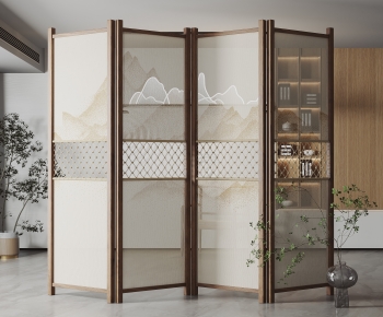 New Chinese Style Wooden Screen Partition-ID:177390648