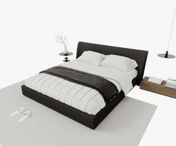 Modern Double Bed-ID:833951004