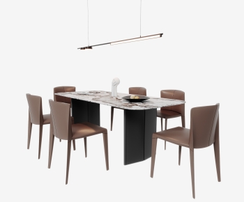 Modern Dining Table And Chairs-ID:615870004