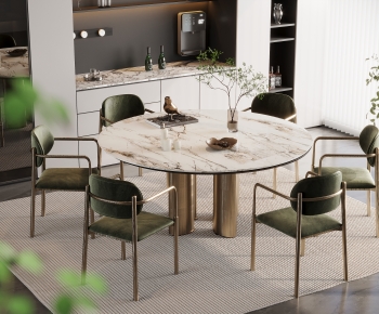 Modern Dining Table And Chairs-ID:414659984