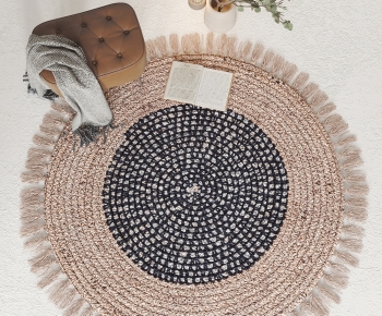 Nordic Style Circular Carpet-ID:198850622