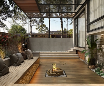 Modern Courtyard/landscape-ID:910532002