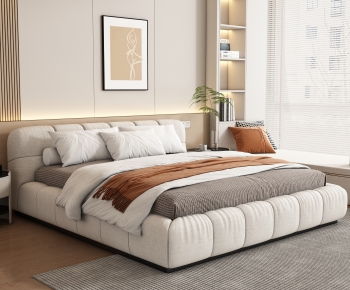 Modern Double Bed-ID:176919945