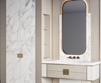 Modern Bathroom Cabinet-ID:109126094