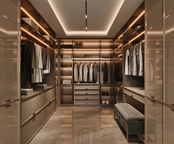 Modern Clothes Storage Area-ID:850436936