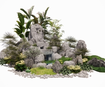 New Chinese Style Rockery Waterscape-ID:729367025