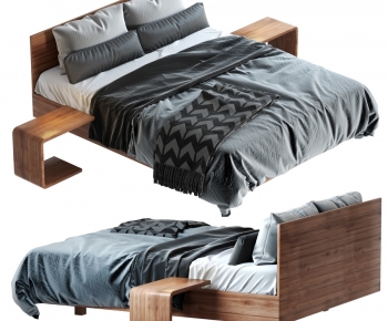 Modern Double Bed-ID:215945019