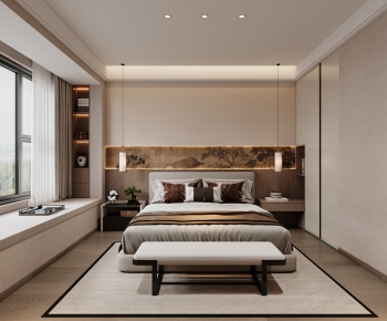 New Chinese Style Bedroom-ID:111329648