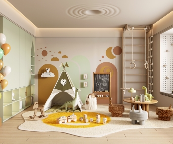 Modern Children's Room Activity Room-ID:161674021