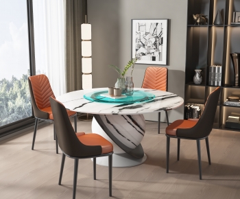 Modern Dining Table And Chairs-ID:750273945