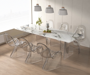 Modern Dining Table And Chairs-ID:874826917