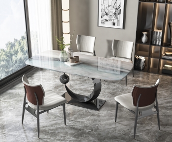 Modern Dining Table And Chairs-ID:945508963