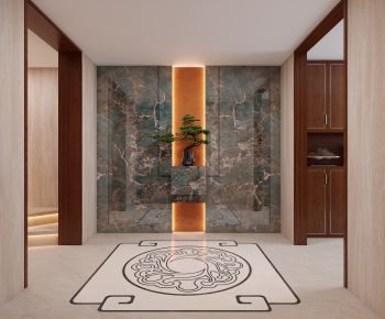 New Chinese Style Hallway-ID:841200476