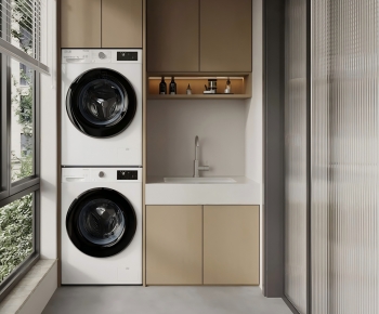 Modern Balcony Laundry Room-ID:817992934