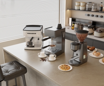 Modern Kitchen Electric Coffee Machine-ID:497417931