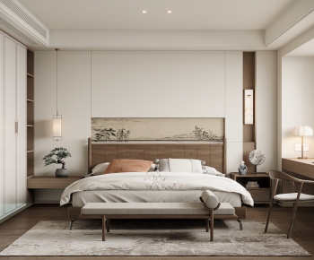 New Chinese Style Bedroom-ID:840765003