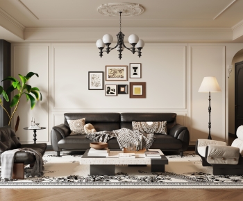 French Style A Living Room-ID:424430457