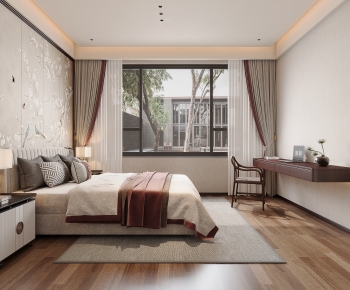 New Chinese Style Bedroom-ID:866318948