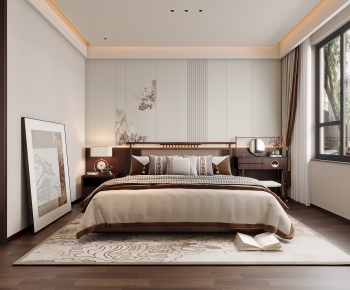 New Chinese Style Bedroom-ID:725846055