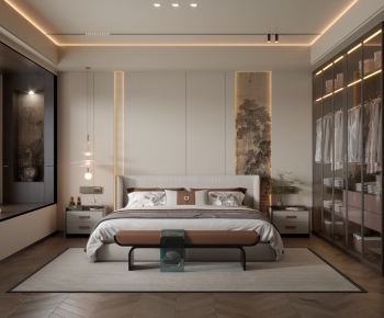 New Chinese Style Bedroom-ID:892848016