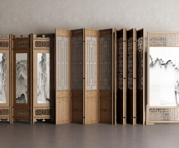 New Chinese Style Wooden Screen Partition-ID:603163966