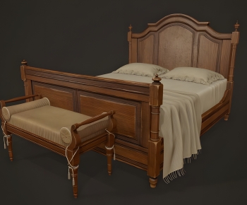 American Style Double Bed-ID:587321043